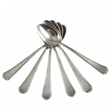 Set de 6 lingurițe Art Deco, din argint | atelier Lutz & Weiss | Germania cca. 1930 Set de 6 lingurițe Art Deco, din argint | atelier Lutz & Weiss | Germania cca. 1930