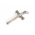 Delicat pandant-crucifix modernist | manufactură în argint | Italia cca.1950