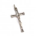 Delicat pandant-crucifix modernist | manufactură în argint | Italia cca.1950