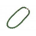 Vechi colier chinezesc cu superbe anturaje de jad nefrit Hetian | închidere din argint filigranat