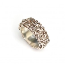 Inedită verighetă din argint | Coroana Mântuitorului | bijuterie de autor - Canada