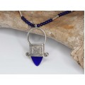 Colier tuareg | unisex | amuletă Ingall | manufactură în argint - Niger