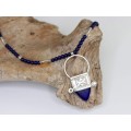 Colier tuareg | unisex | amuletă Ingall | manufactură în argint - Niger