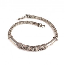 Veche brătară etnică balineză | unisex | manufactură in argint | Indonezia