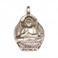 Veche amuletă nepaleză | Buddha | manufactură în argint | cca. 1900