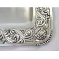 Impresionant platou noclasic | manufactură în argint | atelier Luis Espunes - Madrid cca. 1900