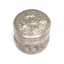 Veche casetă burmeză pentru betel și mirodenii  | manufactură în argint | cca. 1900