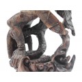 Spectaculoasă statuetă balineză | Dewa Ruci | lemn de abanos