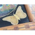 Exotică tavă Art Deco | Rio de Janeiro | pictură & mozaic cu fluturi | Brazilia