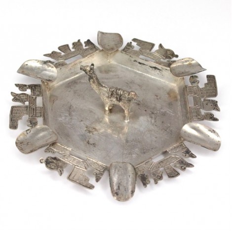 Veche scrumieră peruviana | INCA | manufactura in argint 
