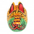  Mască decorativă Jaguar-Shaman | Guatemala | lemn sculptat și policromat 