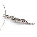 Colier choker cu inedită amuletă Cornicello | argint | atelier Arpa - Italia