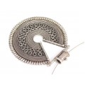 Colier choker cu opulentă amuletă Mandala | argint |  Rajasthan - India