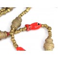Vechi colier cu amulete iudeo-berbere | "slave trade beads" | Tunisia cca.1930