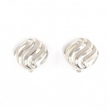 Eleganți cercei clips, din argint | designer Daniel Espinosa | Mexic anii '90