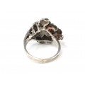 Superb inel în stil Art Nouveau | argint & carnelian | atelier padovan | Italia