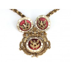 RAR: Set de bijuterii  "REGINA MARIA" 1927 | colier și cercei | atelier Coro U.S.A