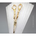 foarfeca decorativa victorian style. goldplated. 17 cm