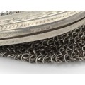 Poșetă chatelaine de perioadă Belle Epoque | manufactură în argint | Austro-Ungaria cca.1900
