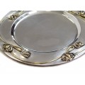 Platou pentru aperitive, în stil Art Nouveau | alamă argintată | Franța
