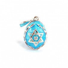 Pandant Steaua lui David | " Ou Faberge " | argint emailat champleve | Rusia