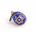 Pandant religios " Steaua lui David " | stil Faberge | argint aurit și emailat | Rusia
