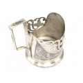  Suport Podstakannik din argint, pentru pahar de ceai  | Art Nouveau | cca.1910