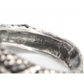 Inedit inel cinetic balinez | Dragon - Naga | manufactură în argint | Indonezia
