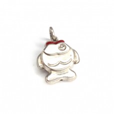 Delicat pandantiv - mărțișor din argint | Peștișor | Italia cca.1970