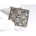 Opulent pandant victorian decorat cu diamante naturale 1.35 CT | manufactură în argint & aur | cca.1900 Marea Britanie