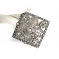 Opulent pandant victorian decorat cu diamante naturale 1.35 CT | manufactură în argint & aur | cca.1900 Marea Britanie