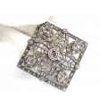 Opulent pandant victorian decorat cu diamante naturale 1.35 CT | manufactură în argint & aur | cca.1900 Marea Britanie