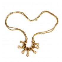 RAR : Rafinat colier vintage Christian Dior | Endless Love | oțel placat cu aur galben | anii '50