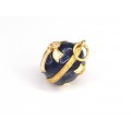 Rafinat pandant stil Faberge | Royal Blue  | argint aurit & emailat | Rusia