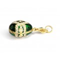 Rafinat pandant stil Fabergé, decorat în manieră Art Deco | argint aurit & emailat | Rusia
