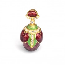 Spectaculos pandant în stil Fabergé | Lotus | argint emailat, aurit & ametist purpuriu | Rusia