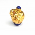 Inedit pandant în stil Fabergé porte-bonheur | Elefant | argint aurit & lapis lazuli | Rusia