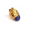 Inedit pandant în stil Fabergé porte-bonheur | Elefant | argint aurit & lapis lazuli | Rusia