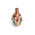 Superb pandant " Ou Fabergé " | argint emailat & hematit | Rusia