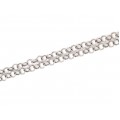Elegant colier minimalist | Lavalier | argint & argint patinat | Italia anii '2000