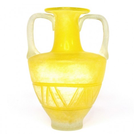 Vază Murano în stil antic roman | " Amphora " | Scavo Art Glass | atribuită atelierelor Cenedese | cca.1960