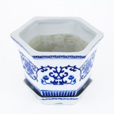 Vechi ghiveci chinezesc din porțelan glazurat | Huāwáng | 1950 -1970 Vechi ghiveci chinezesc din porțelan glazurat | Huāwáng | 1950 -1970