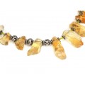 Colier etnic indian decorat cu citrine naturale | manufactură în argint | Rajasthan