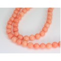 Elegant colier vintage cu anturaje de coral roz-somon | Peau d'Ange | Italia | anii '70