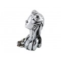 Inedită statuetă decorativă Justiția | " Lady Luck " | rășină placată cu argint | Italia 