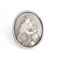 Excepțională broșă victoriană | Elisabeth Vigee Le Brun | manufactură în argint | cca.1850