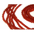 Splendid colier multi-strand cu anturaje de coral roșu natural de Sardinia | Oxblood |  închidere din aur 18k | Italia