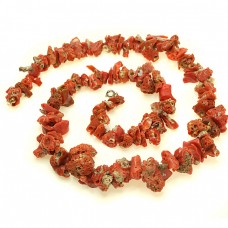 Opulent colier de coral antic natural | cca.1960  | Italia Opulent colier de coral antic natural | cca.1960  | Italia