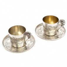 Serviciu tête-à-tête pentru servirea cafelei | Art Nouveau | argint 950 | atelier Alphonse Debain  | cca.1890 Serviciu tête-à-tête pentru servirea cafelei | Art Nouveau | argint 950 | atelier Alphonse Debain  | cca.1890