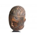 RAR : Impresionantă mască tribală Igala | Egwu | început de secol XX 